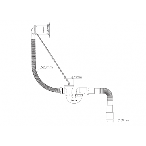 Сифон для ванны V152-0