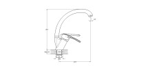 Смеситель для кухни одноручный KAK4-A181KH