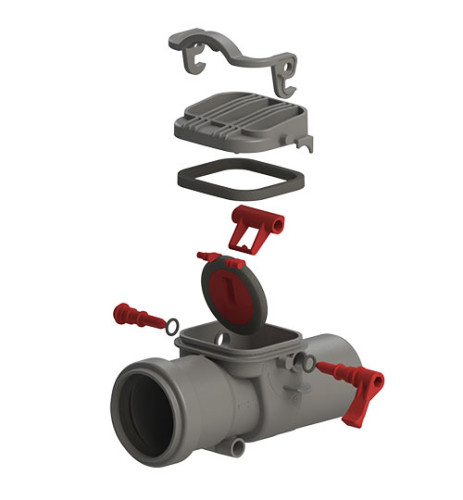 Клапан обратный канализационный d50 СТАНДАРТ