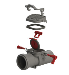 Клапан обратный канализационный d50 СТАНДАРТ