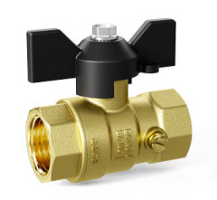 Кран шаровой латунный  LD Pride 44.15.В-В.2М.Б под манометр, Удалить