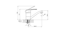 Смеситель для кухни одноручный 4P4-B043
