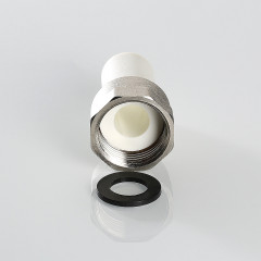 Штуцер с накидной гайкой ВР ф25х1.0&quot; ПП(б) VTp.722