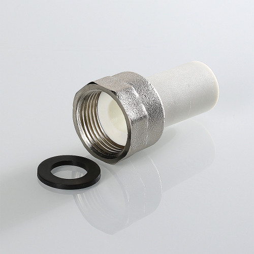 Штуцер с накидной гайкой ВР ф25х1.0" ПП(б) VTp.722