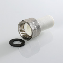 Штуцер с накидной гайкой ВР ф25х1.0&quot; ПП(б) VTp.722