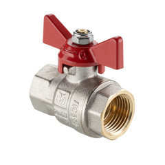 Кран шаровой 1/2" в/в бабочка BASЕ-ГОСТ VT.217S