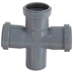 Крестовина одноплоскостная канализационная d50х50х50/90 СТАНДАРТ