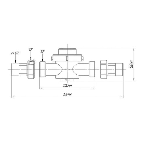 Счетчик горячей воды СВКМ-40 со штуцерами НОРМА