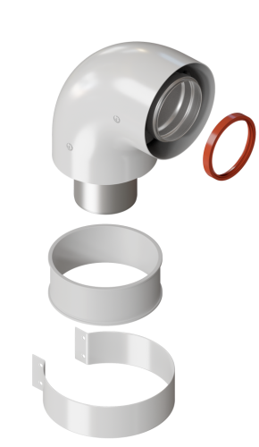 Колено 90. 60/100 (White) PK-90