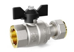 Кран шаровой латунный LD Pride 47.20.В-НкГк.Б для подключения котла