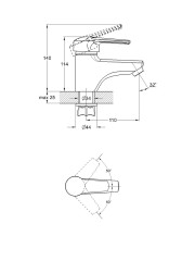 Смеситель для умывальника одноручный SIT1-A182
