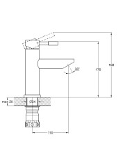 Смеситель для умывальника одноручный EZA1-B090