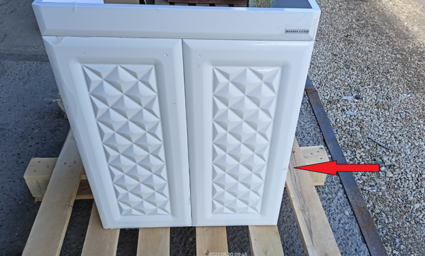 Тумба JUST 60 белая SANITA LUXE УЦЕНКА