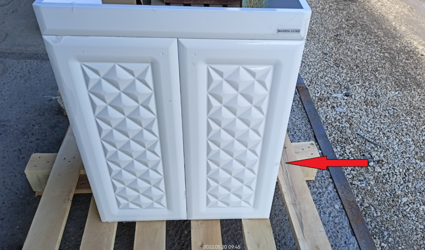 Тумба JUST 60 белая SANITA LUXE УЦЕНКА