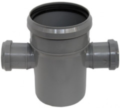 Крестовина одноплоскостная канализационная d110х50х50/90 СТАНДАРТ