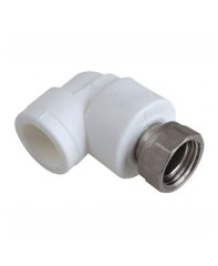 Угольник с накидной гайкой ф25х3/4&quot; с латунной втулкой ПП(б) КОНТУР