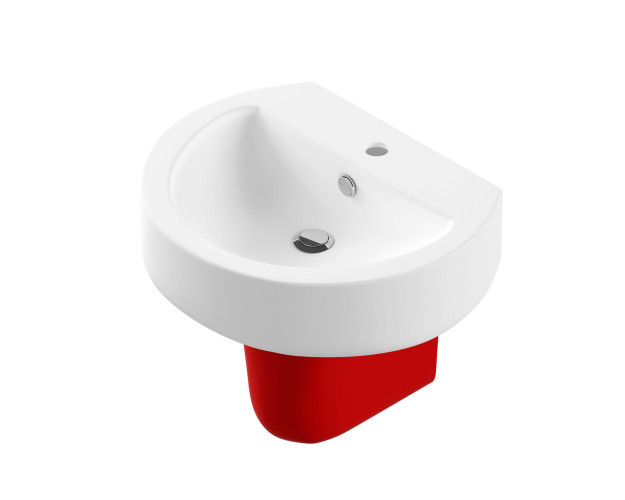 Умывальник BEST Red с полупьедесталом SANITA LUXE