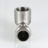 Угольник из нержавеющей стали ВР 28х3/4"/90 пресс VTi.952