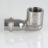 Угольник из нержавеющей стали ВР 28х3/4"/90 пресс VTi.952