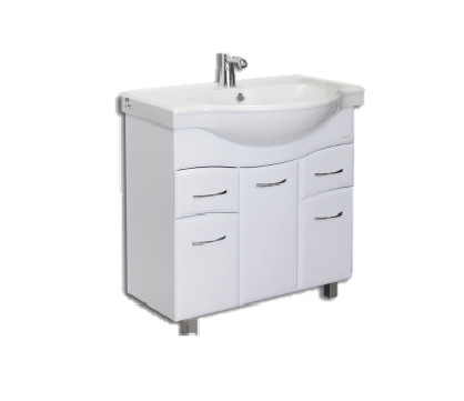 Тумба CLASSIC 80 ЭВ белая SANITA LUXE