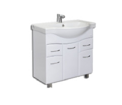 Тумба CLASSIC 80 ЭВ белая SANITA LUXE