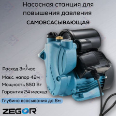 Установка водоснабжения (мини) WZB550 ZEGOR УЦЕНКА SN LQ2500518