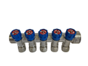 Коллектор 5 выхода х1.0"х1/2"х16 Н-В латунь ZEGOR QS-1852