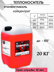Теплоноситель Termoplus №1 Standart-65 (этиленгликоль) 50 кг