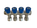 Коллектор 4 выхода х3/4" х1/2"х16 Н-В латунь ZEGOR QS-1642