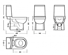 Унитаз-компакт NEXT Comfort SANITA LUXE