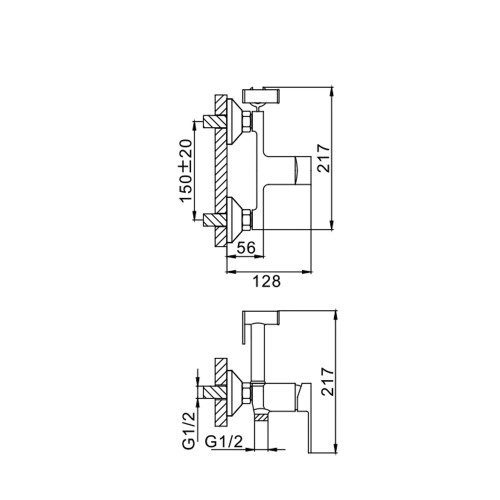 Смеситель с гигиенической лейкой 35k F2041 Frap
