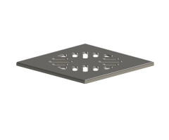 Трап вертикальный d50 с сухим затвором. решетка нержавеющая сталь