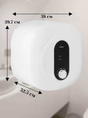 Водонагреватель электрический накопительный CANDY CS15V-EM1(R) над раковиной