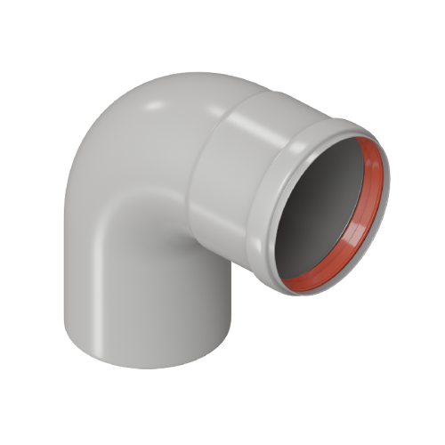 Отвод D 80 угол 90гр. M/F