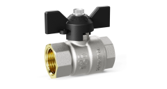 Кран шаровой латунный LD Pride 47.32 Ду32 В-В бабочка