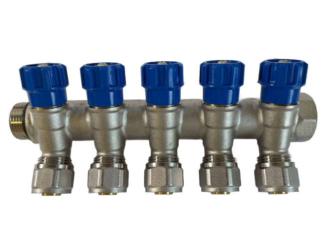 Коллектор 5 выхода х3/4" х1/2"х16 Н-В латунь ZEGOR QS-1652