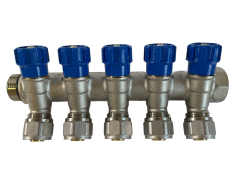 Коллектор 5 выхода х3/4" х1/2"х16 Н-В латунь ZEGOR QS-1652