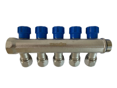 Коллектор 5 выхода х3/4" х1/2"х16 Н-В латунь ZEGOR QS-1652