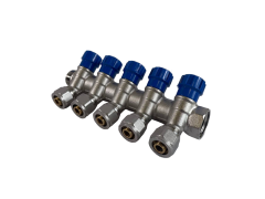 Коллектор 5 выхода х3/4" х1/2"х16 Н-В латунь ZEGOR QS-1652