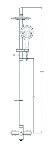 Смеситель с душевой стойкой NOB16-A128