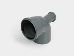 Отвод канализационный d110х90 с фронт. выходом D50 СТАНДАРТ КОНТУР