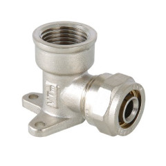 Угольник с креплением ВР 16х1/2&quot; обжим VTm.354