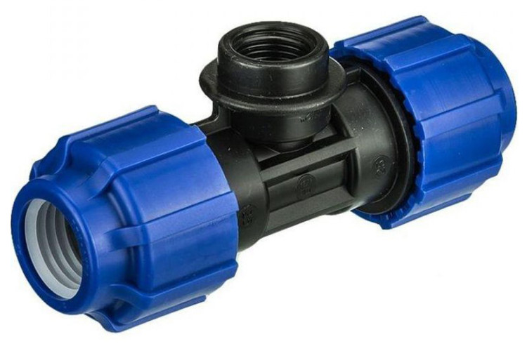 Тройник разъемный ВР ф20х3/4" ПЭ