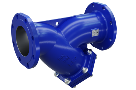 Фильтр магнитный фланцевый LD ФМФ У-образный чугунный DN 150 PN 16 L=480