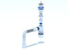 Сифон АНИ 1 1/2"*40 с гибкой трубой 40*40/50 C0115