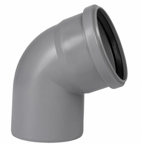 Отвод канализационный d50х45 СТАНДАРТ КОНТУР