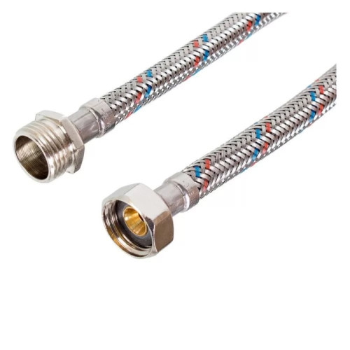 Подводка для воды 50 см г/ш нержавеющая оплетка Акватехник