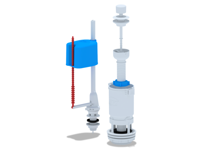 Арматура запорная АНИ WC4550 ручка шток нижний подвод воды