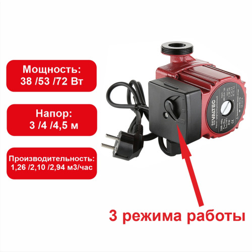 Насос циркуляционный RS 25/4-130 с гайками VRS.254 VT