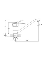 Смеситель для кухни одноручный SIT4-A182